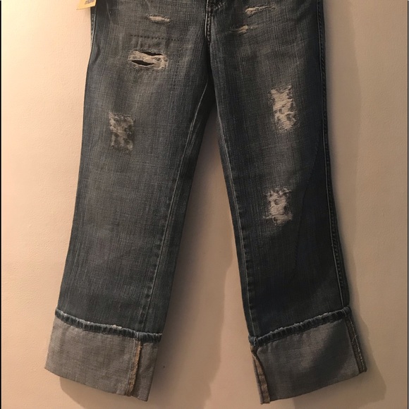 NWT!!! Juniors Mavi Cuffed Capri Jeans!!! - Picture 2 of 4